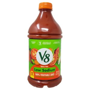 V8 Low Sodium Spicy Hot Vegetable Juice – 46oz