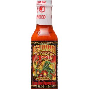 Hot Sauce Iguana En Fuego Ultra Hot Pepper Sauce 5 oz Heat 8 Extract $