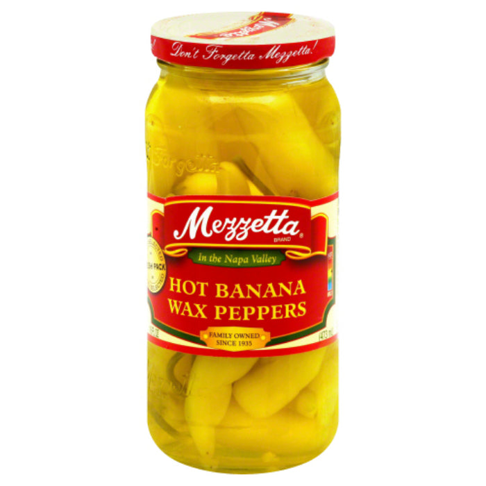 Mezzetta – Pepper Banana Hot, 16 oz – Pack of 6