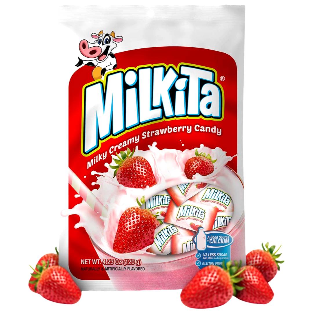 Milkita – Milky Creamy Strawberry Candy – 30 Pieces – 120 G