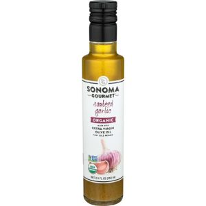 Sonoma Gourmet – Extra Virgin Olive Oil with Garlic, 8.5 oz – Pack of