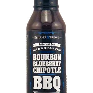 Elijah’s Extreme Bourbon Infused Blueberry Chipotle BBQ, 12oz.