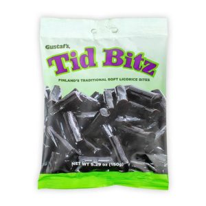 Tid Bitz Finland Soft Licorice Bites – 5.2 oz Bag