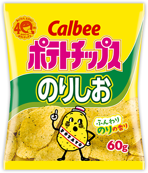 Calbee “Potato Chips, Seaweed (Nori) & Salt Flavor”, 60g