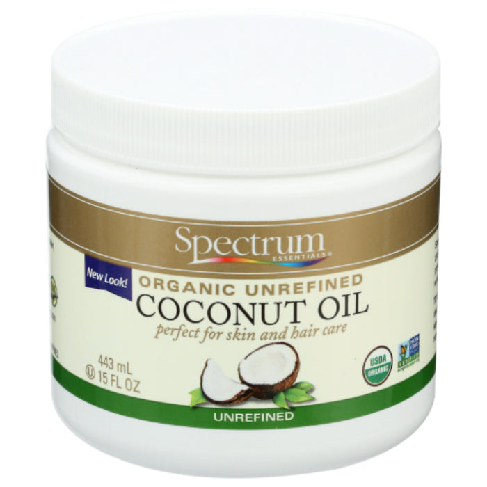Spectrum Naturals – Oil Coconut Unrefined Org, 15 Fo – Pack of 3