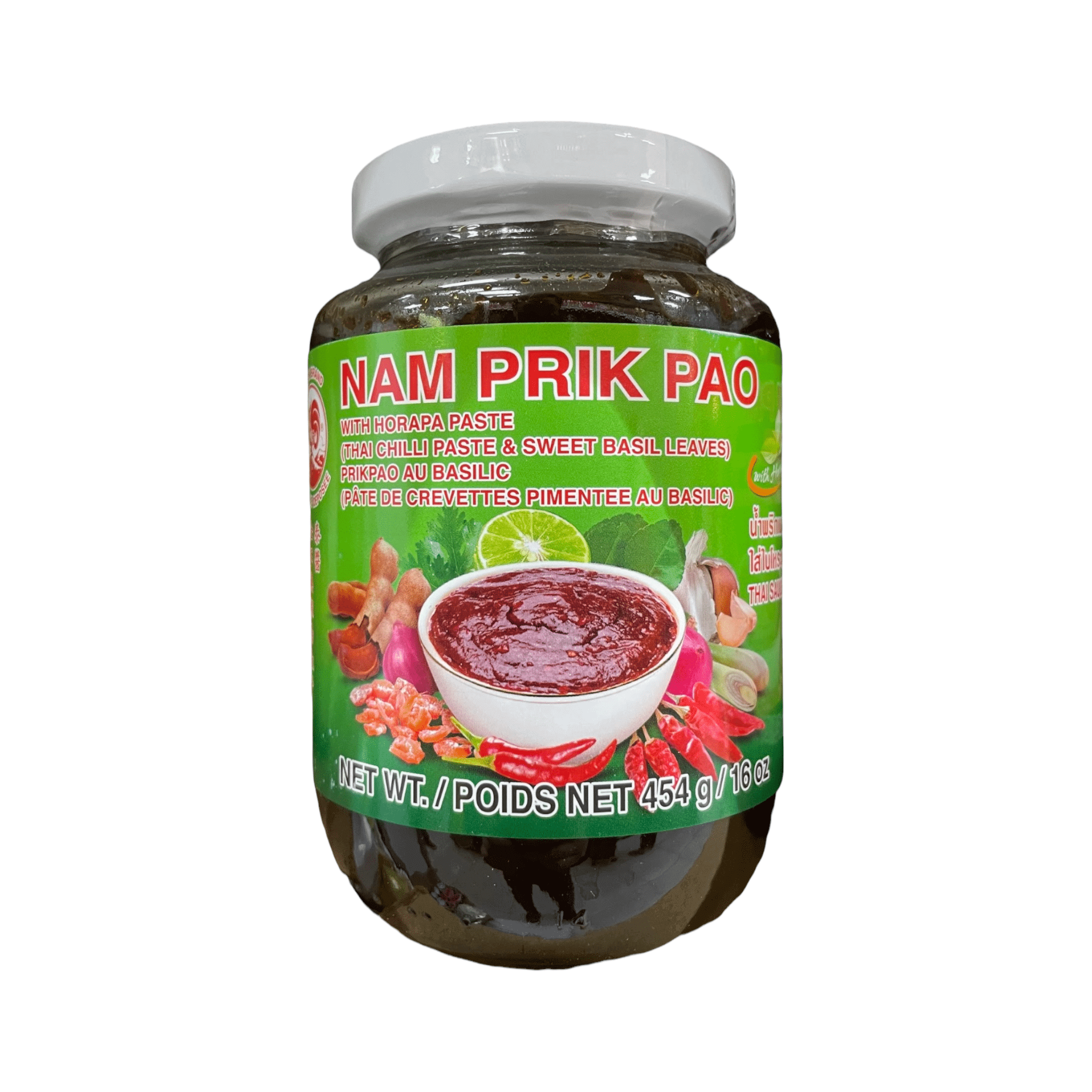 Cock Brand Thai Chilli Paste & Sweet Basil Leaves (Nam Prik Pao)