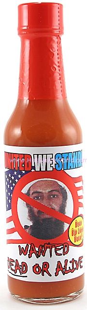 Bin Laden Wanted Dead or Alive Hot Sauce, 5oz.