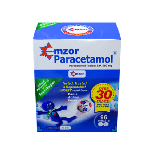 Emzor Paracetamol | 96 tablets