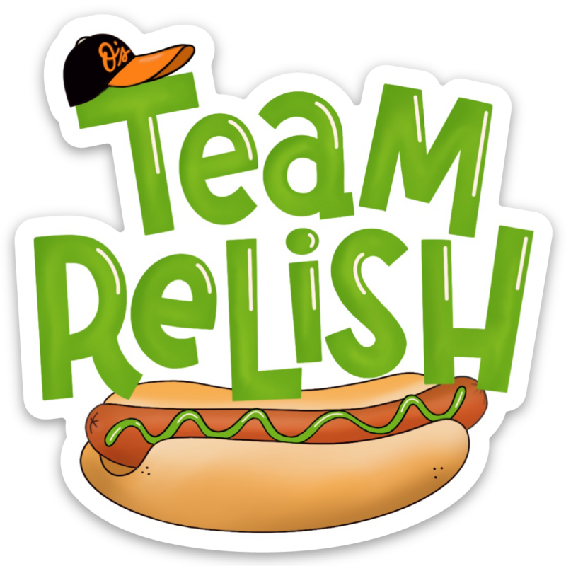 Maggie Moore Studio – Team Relish Sticker