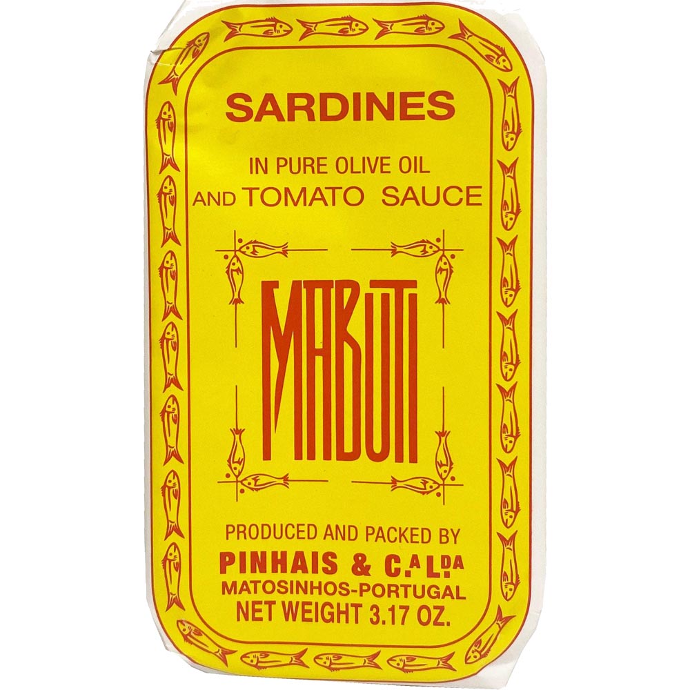 Mabuti – Sardines – In Pure Olive Oil and Tomato Sauce – 3.17 OZ