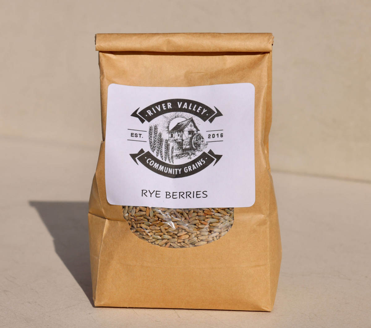 River Valley Community Grains Rye Berries Bag – 6 bags x 1.25 LB case