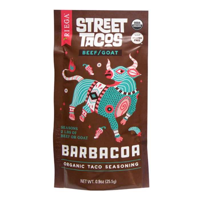 Riega Street Taco Seasoning Barbacoa 0.9 Oz – Pack Of 8