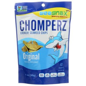 SeaSnax – Chomperz Crunchy Seaweed Crisps, 1oz | Multiple Flavors