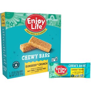 Enjoy Life – Chewy Bars Gluten Free Sunseed Crunch 5 OZ – Pack of 1