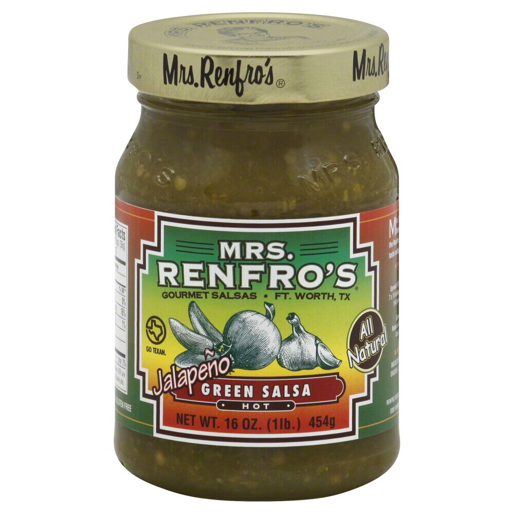 Mrs Renfro Salsa Green Hot 16 Oz – Pack of 6