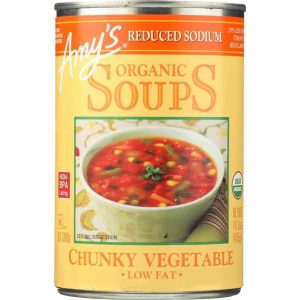 Amy’s – Soup Vegetable Chunky Light Sodium, 14.3 Oz