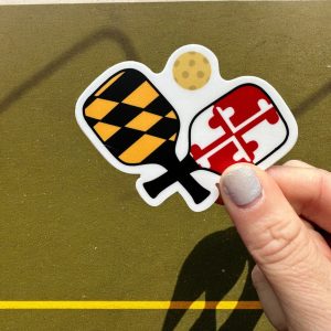 the letters mdn – Maryland Pickle Ball Paddles Vinyl Sticker