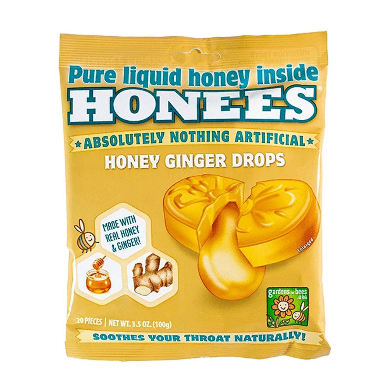 Honees Honey Ginger Drops – 3.5 oz
