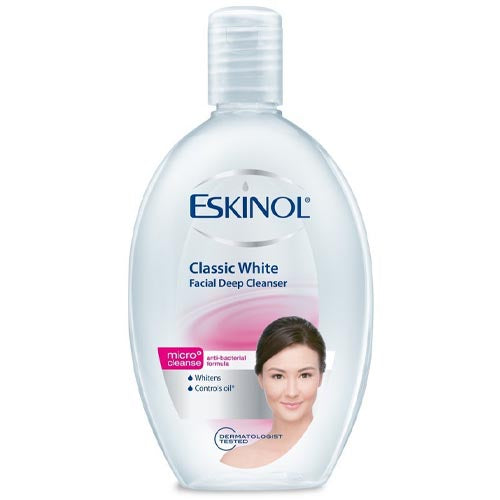 Eskinol – Classic Glow – Facial Deep Cleanser – Micro Cleanse – Anti-Bacterial Formula – Whitens / Controls Oil – 225 ML