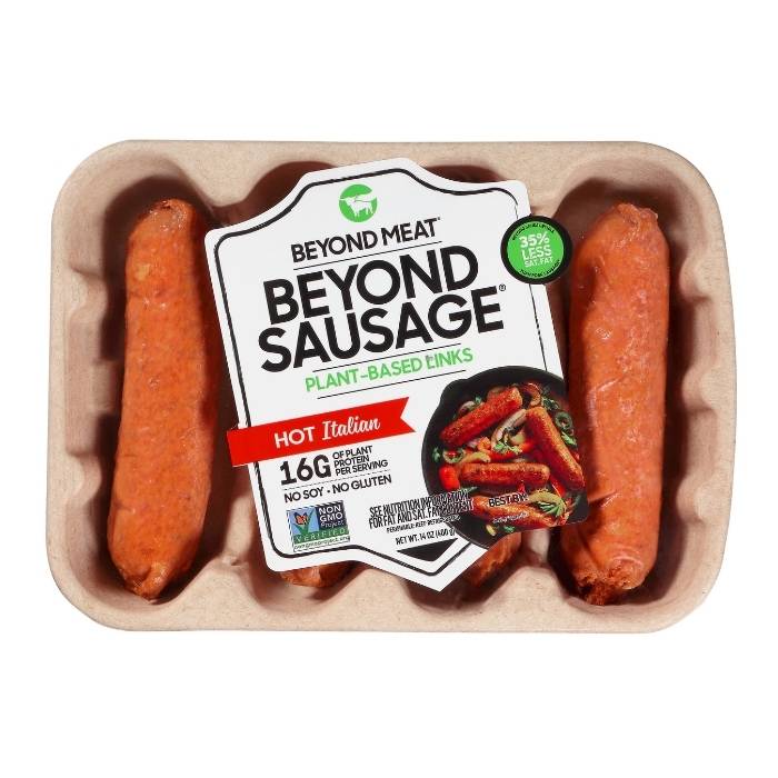 Beyond Meat – Beyond Sausage | Hot Italian, 14 oz | Buy It Now!