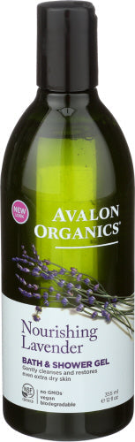 Avalon Organics – Bath & Shower Gel Lavender, 12 oz – Pack of 1