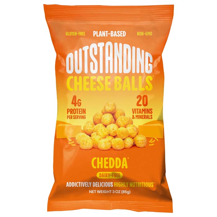 Outstanding Foods – Dairy-Free Cheese Balls, 3oz | Multiple Flavors