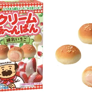 BOURBON, Choco Anpan, 38g, Bite-size Bread, Strawberry Milk