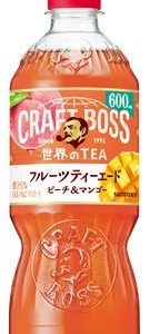 Suntory, Boss, Craft Boss, Fruits Tea with Peach & Mango, 600ml