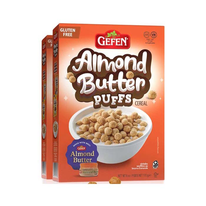 Gefen – Cereal Puff Almont Butter 6 Oz – Pack Of 12