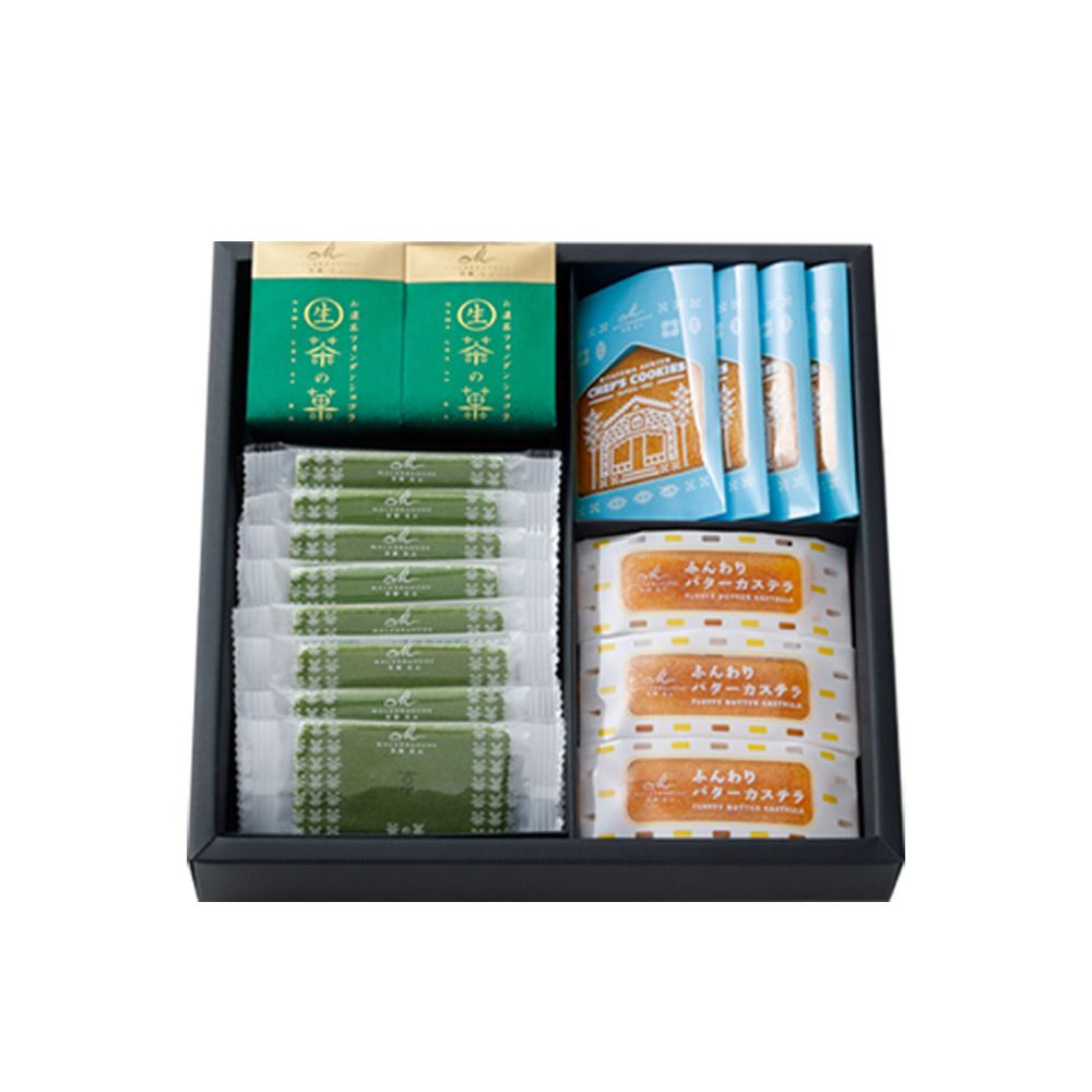 Chanoka, Matcha & Kasutera Assortment, 17 pcs in 1 box, Kyoto