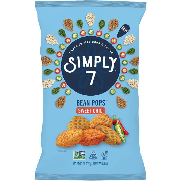 Simply 7 – Bean Pops Sweet Chili, 3.5 Oz | Pack of 8