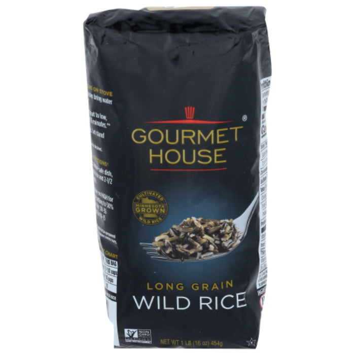 Gourmet House – Wild Long Grain Rice, 16 Oz (Pack of 8)