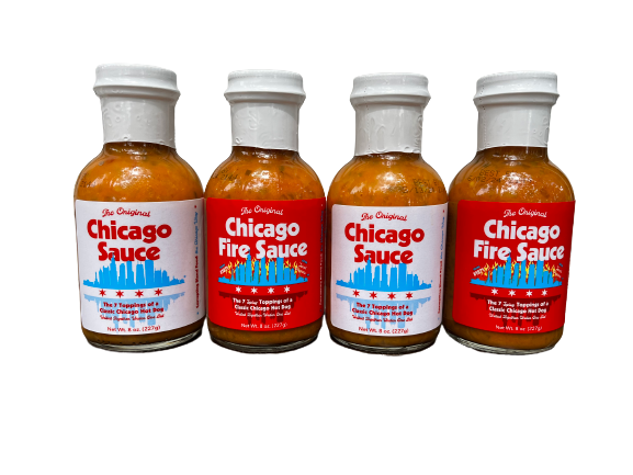 Chicago Sauce & Chicago Fire Sauce Bottles