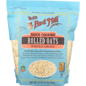 Bob’s Red Mill – Oats Rolled Quick Cook, 32 oz – Pack of 4