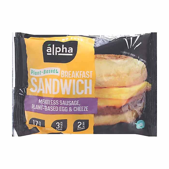 Alpha Foods – Breakfast Sandwich, 5.5oz | Pack of 10