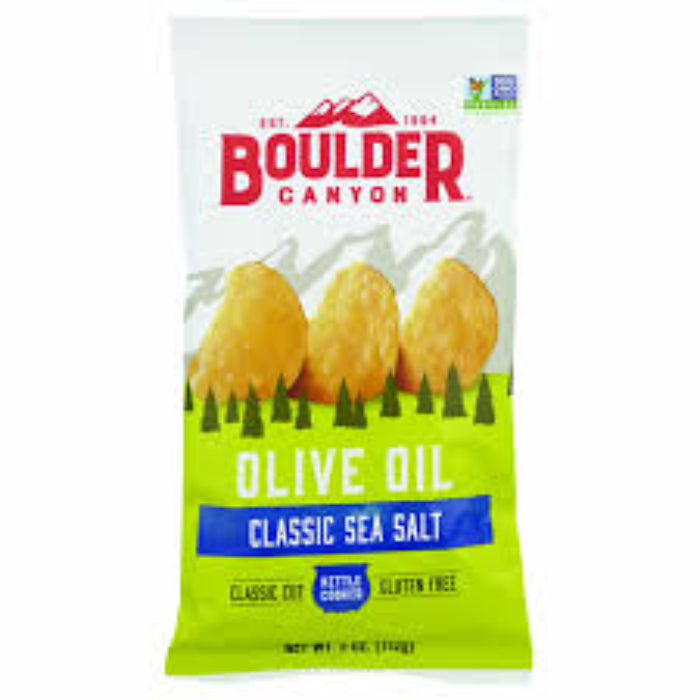 Boulder Canyon – Natural Kettle Chips with Olive Oil, 5 Oz | Pack of 1