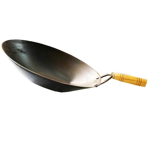 Peking Wok – Wood Handle – Iron Stir Fry Wok