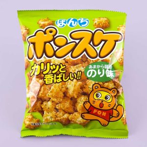 Bonchi Ponsuke Rice Crackers – Sweet Soy Sauce & Seaweed