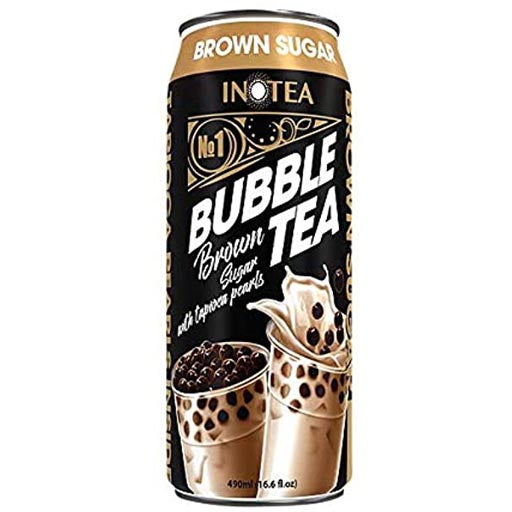 Inotea – Bubble Tea Brown Sugar with Tapioca Pearls – 16.6 FL OZ