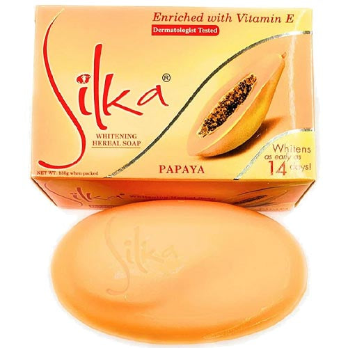 Silka – Herbal Soap – Papaya Enriched with Vitamin E – 135 G