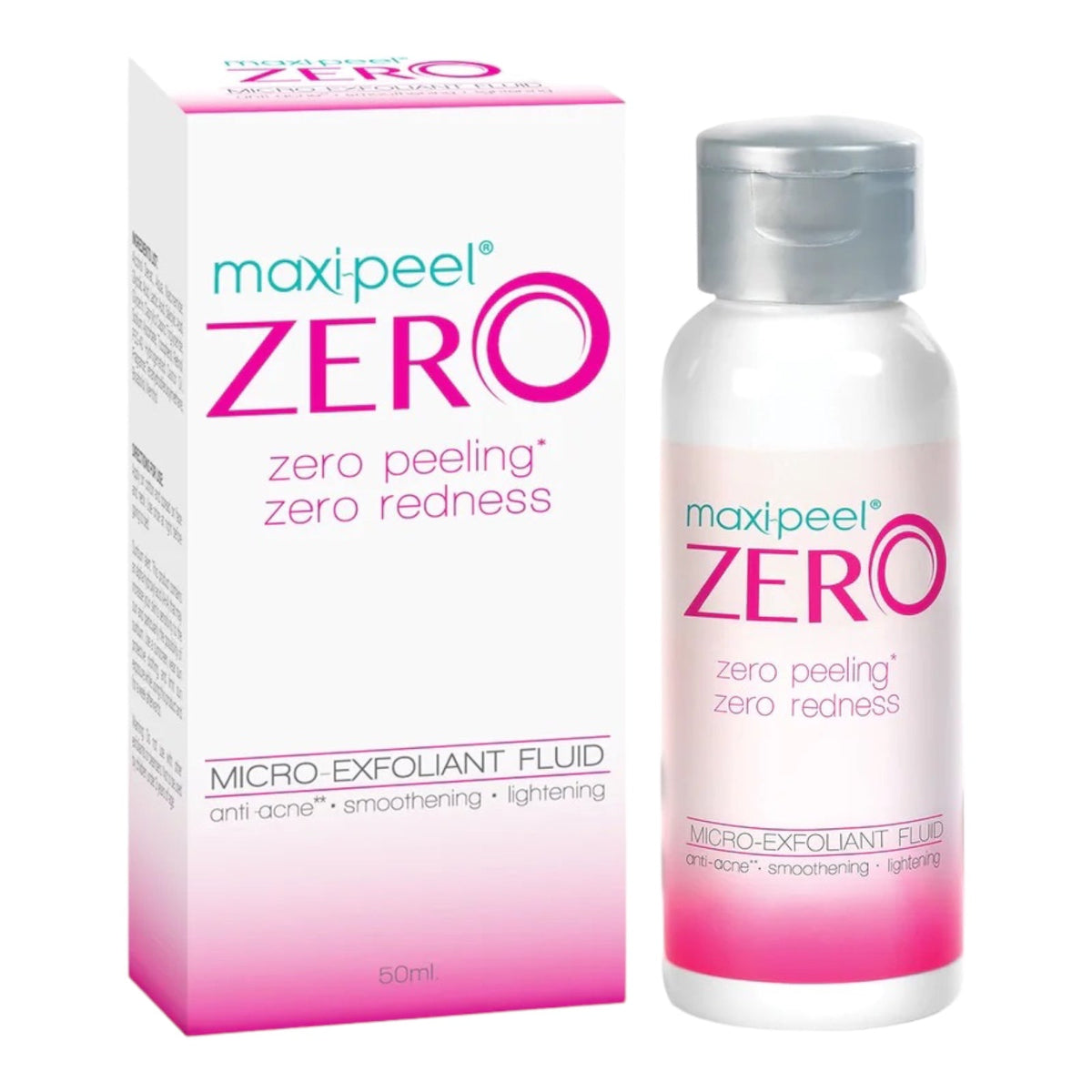 Maxi Peel – ZERO – Zero Peeling – Zero Redness – Micro Exfoliant Fluid – Anti Acne Smoothening Lightening – 50 ML
