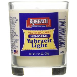 Rokeach – Memorial Yahrzeit Tumbler Candle – 2.75oz