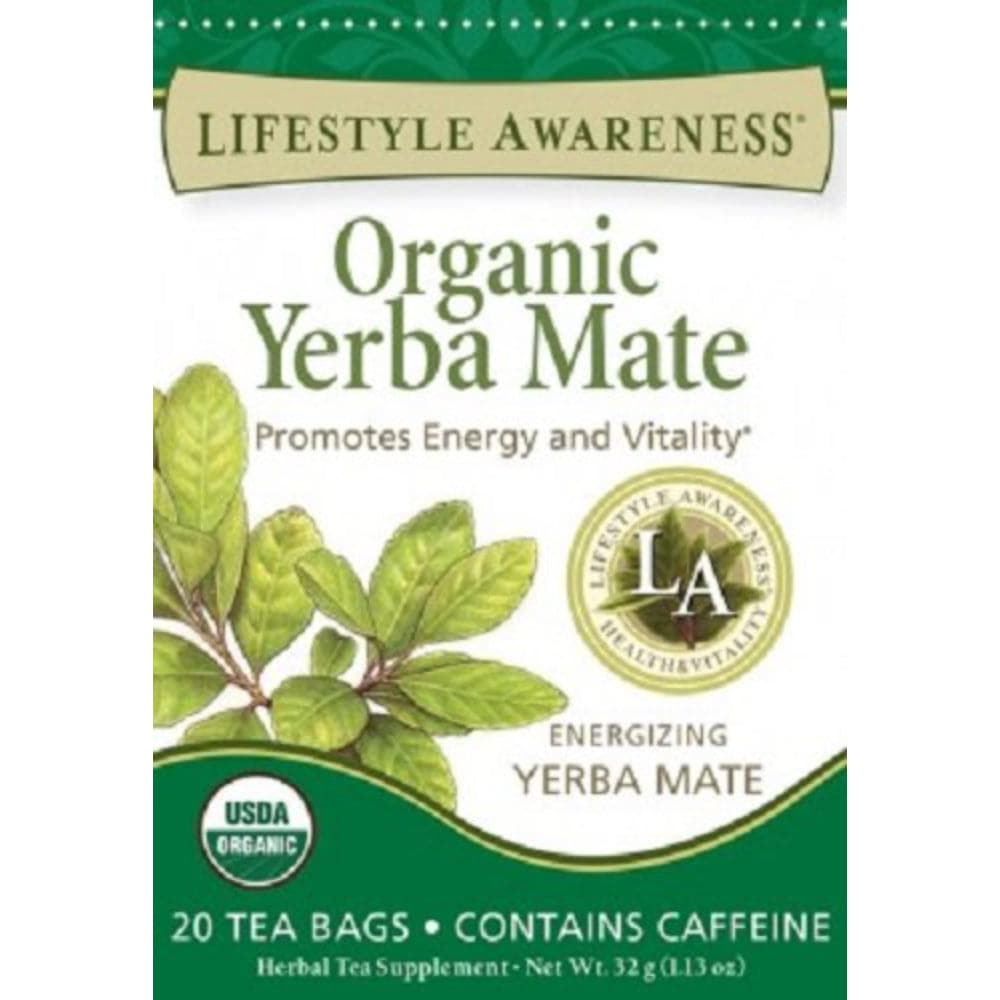 Lifestyle Awareness – Organic Yerba Mate With Energizing, 1.13 Oz