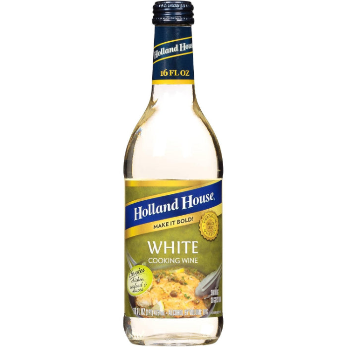 Holland House – Cook Wine White Lemon, 16 oz | Pack of 6