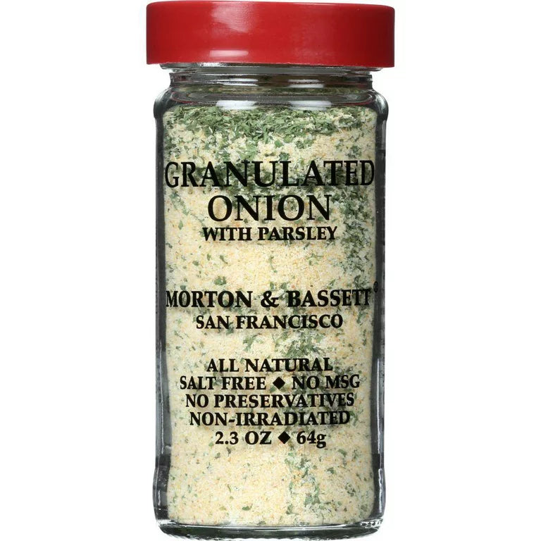 Morton & Bassett – Onion Granulated, 2.3 Oz – Pack of 3