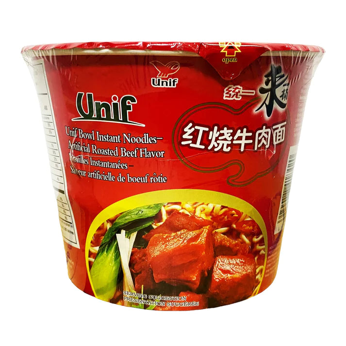 Unif Bowl Instant Noodles – Roasted Beef Flavor