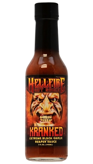 Hellfire Kranked Hot Sauce, 5oz.