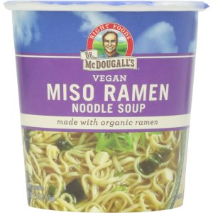 Dr. McDougall’s Vegan Miso Ramen Noodle Soup 1.9 Oz | Pack of 6