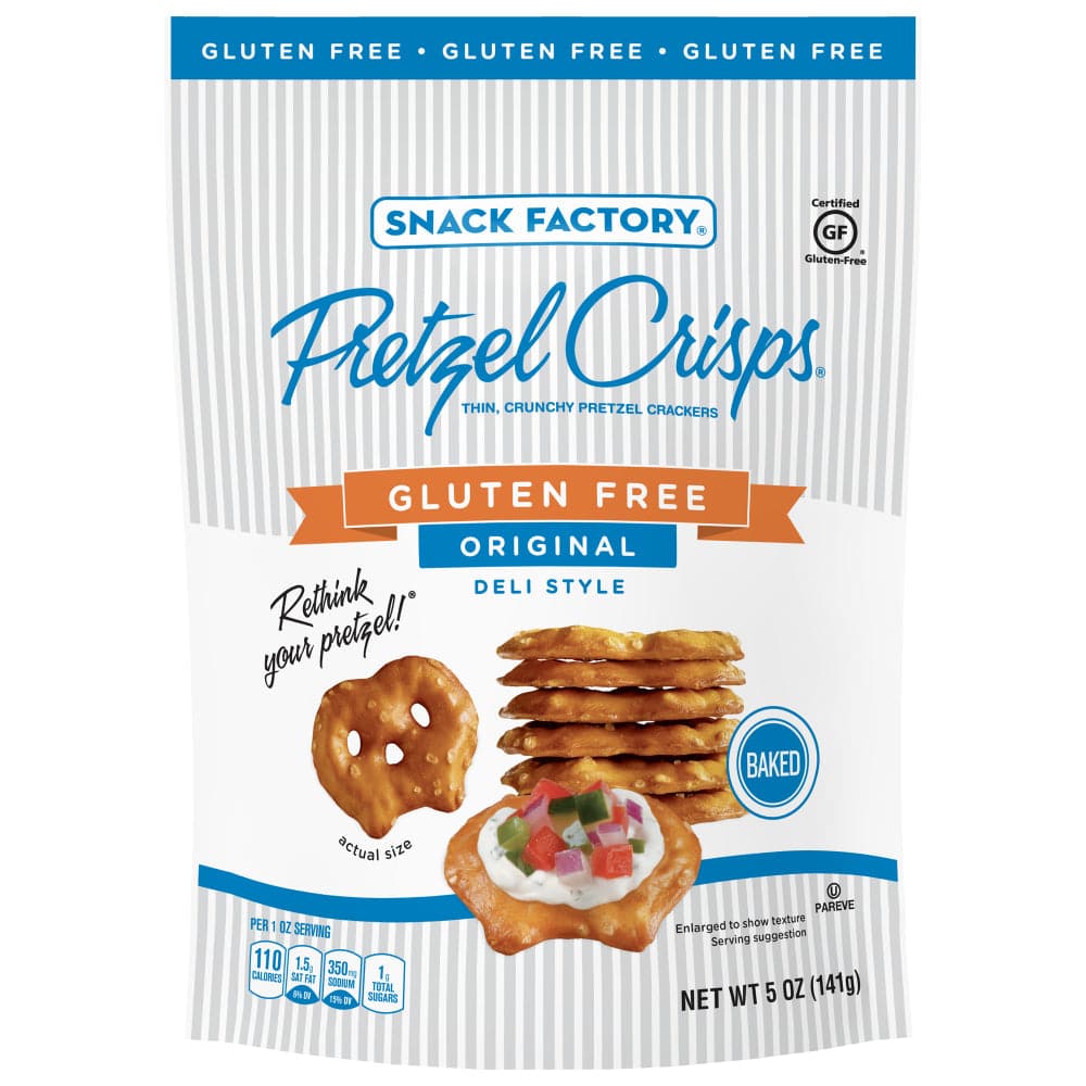 Snack Factory – Pretzel Crisps Gluten Free Original, 5 oz