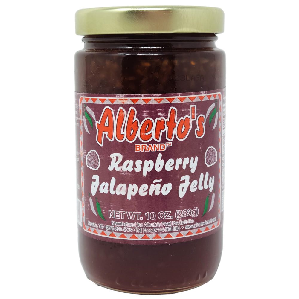 Albertos Raspberry Jalapeno Jelly No Sodium, Low Sodium